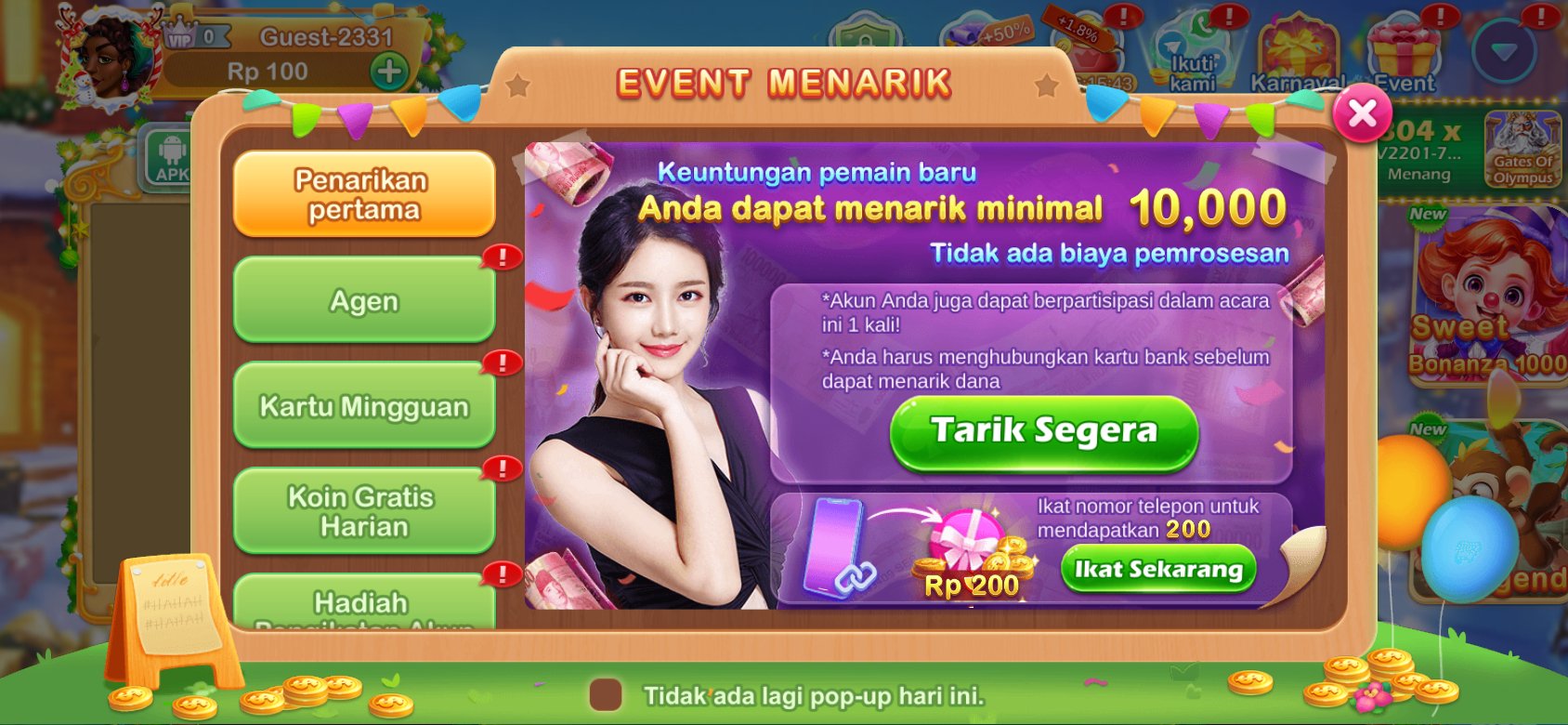 Penarikan dana cepat dan mudah di TT789 Slot APK Login.